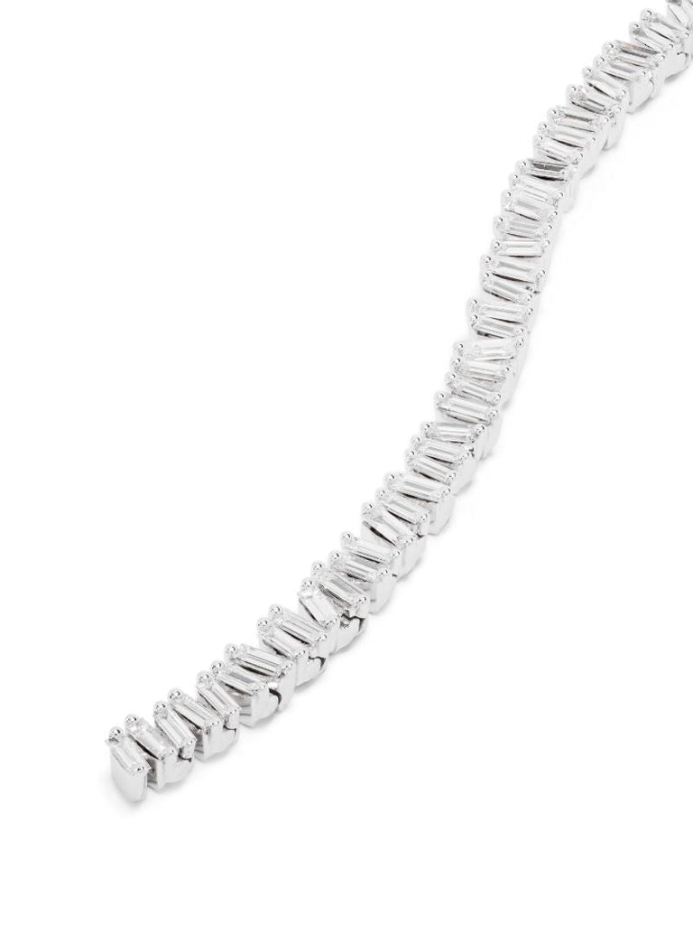 18kt White Gold Classic Diamond Drop Clip-on Necklace