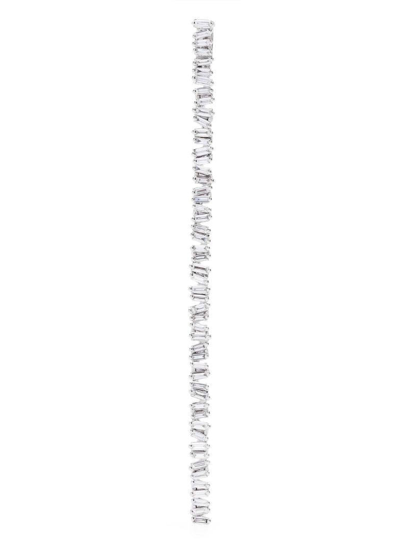 18kt White Gold Classic Diamond Drop Clip-on Necklace