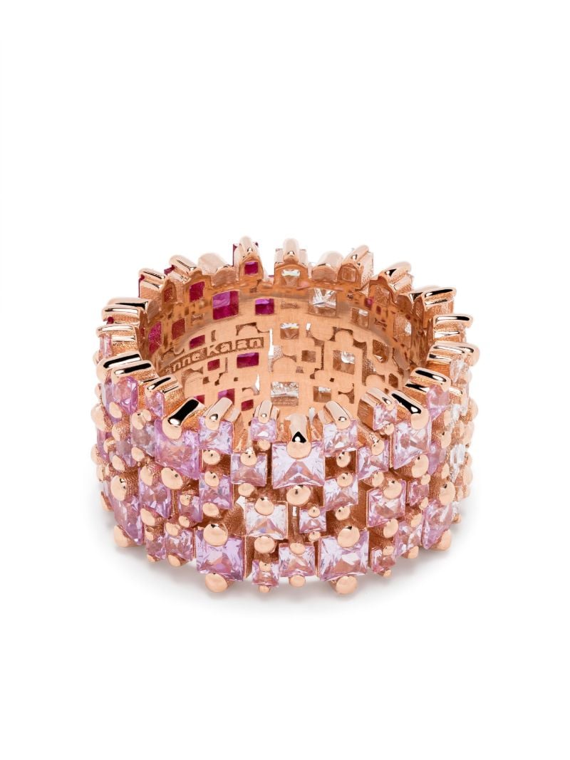 18k Rose Gold One of a Kind Topaz and Diamond Ring
