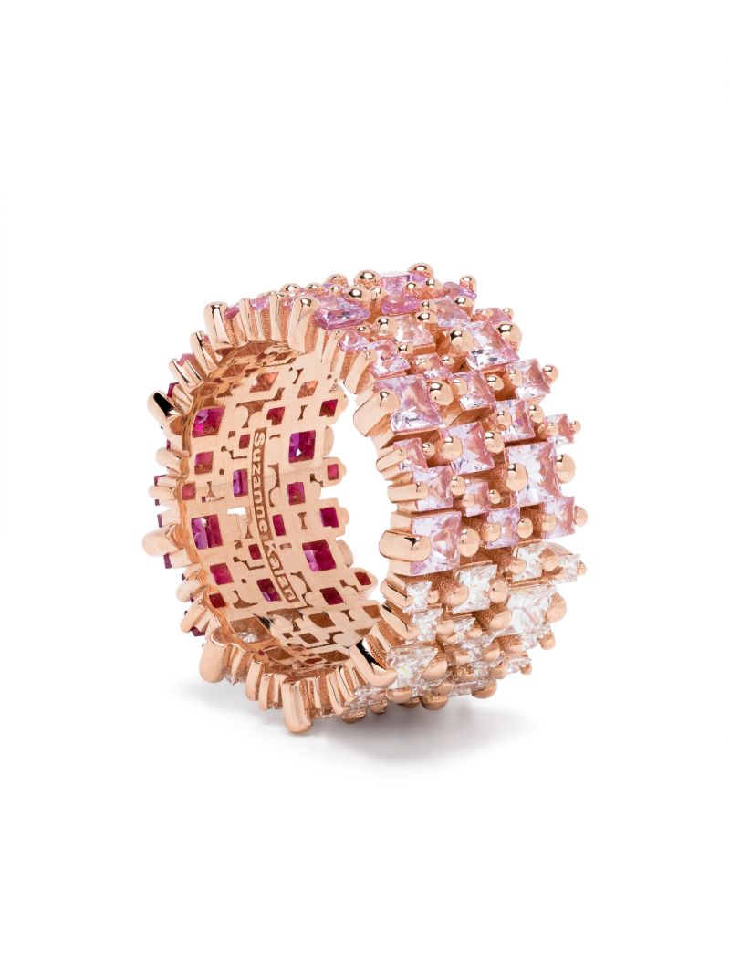 18k Rose Gold One of a Kind Topaz and Diamond Ring