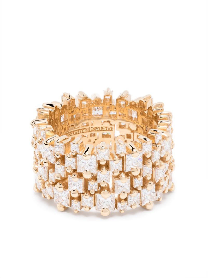 18k Yellow Gold Classic Diamond Band Ring