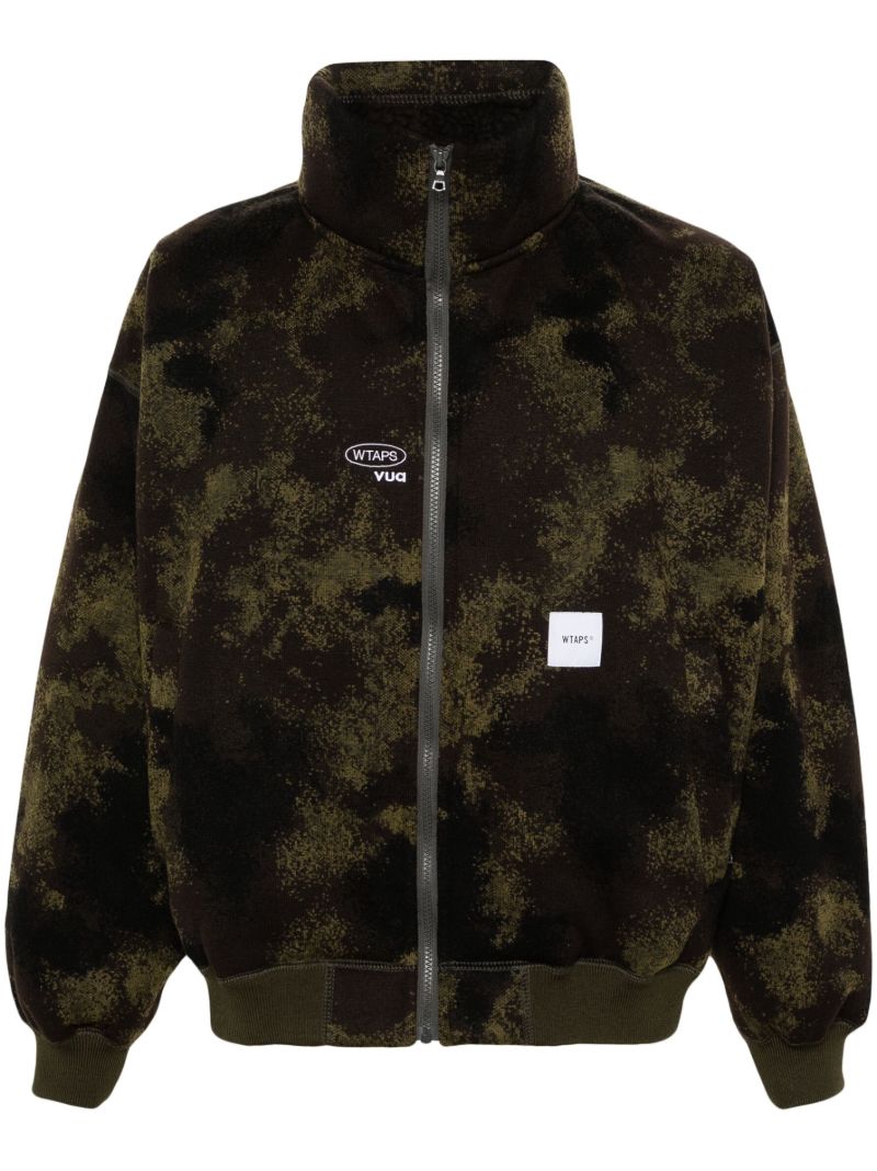 Green Bundle Knitted Zip-up Jacket