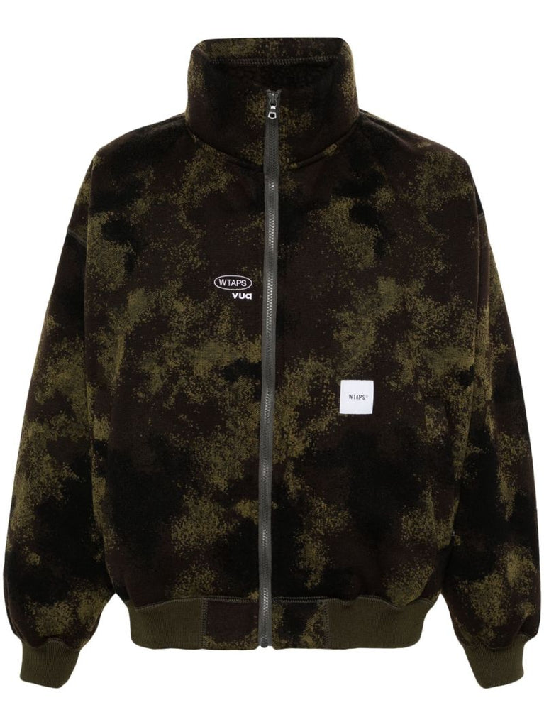Green Bundle Knitted Zip-up Jacket