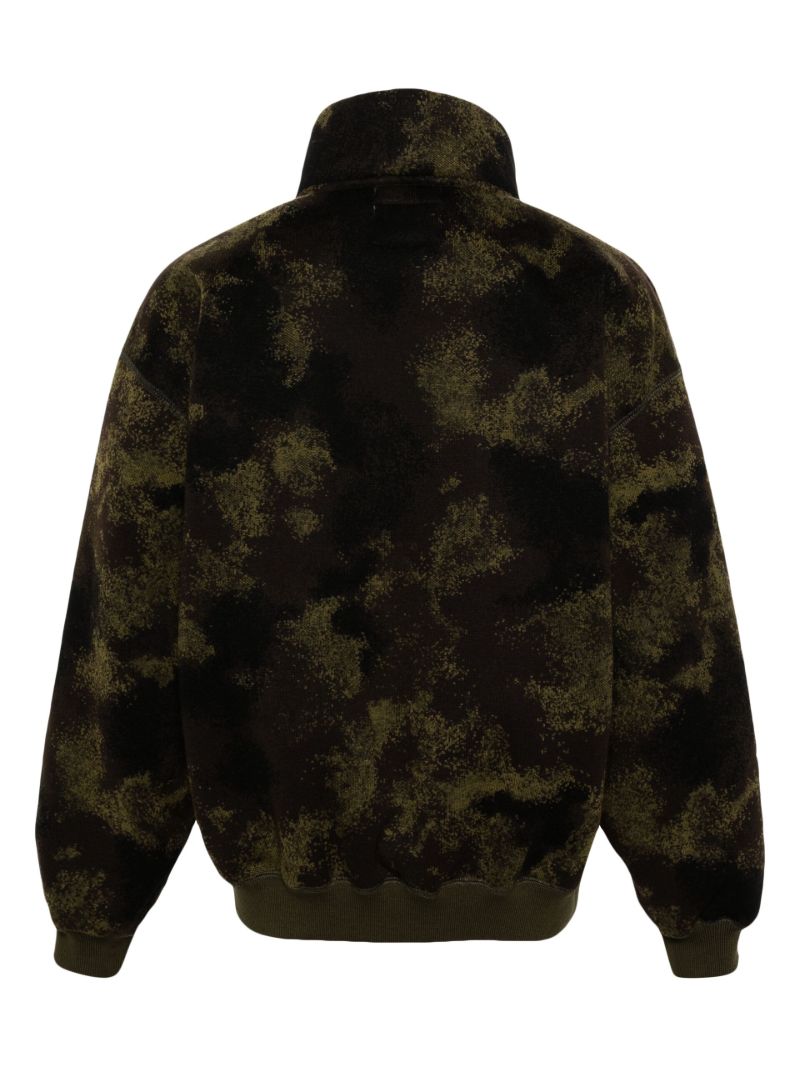 Green Bundle Knitted Zip-up Jacket