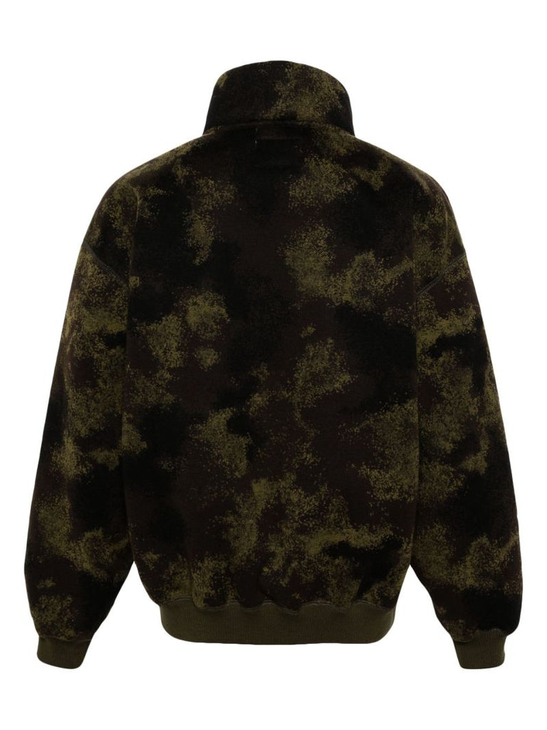 Green Bundle Knitted Zip-up Jacket