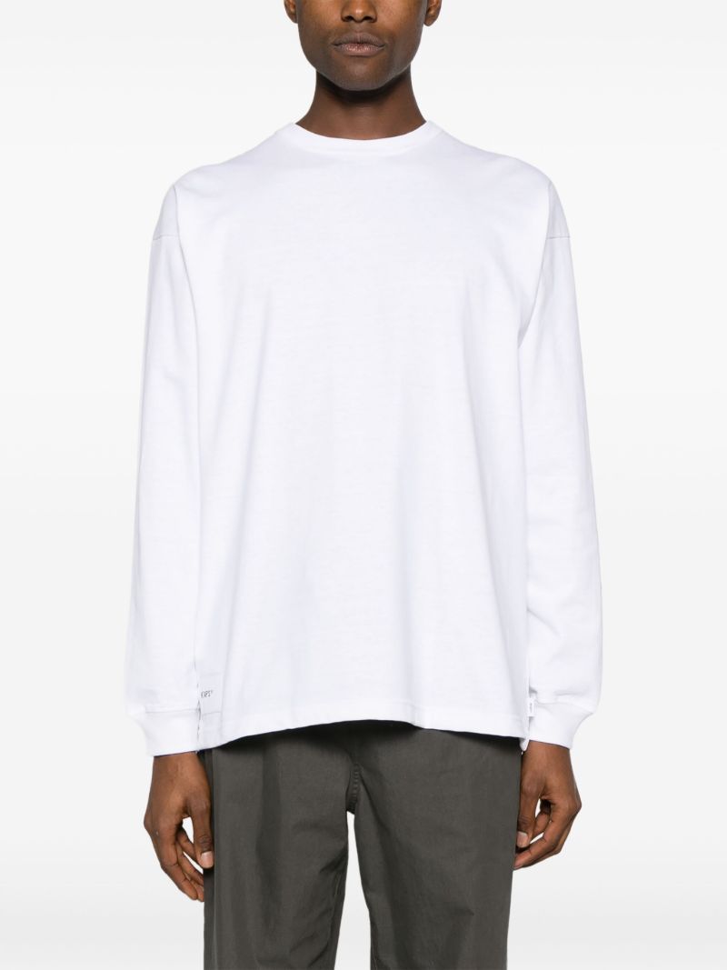 White Cut&sewn Cotton T-shirt