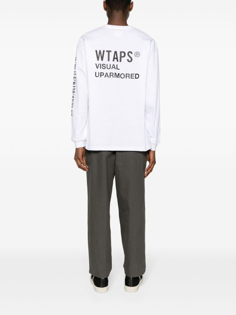 White Cut&sewn Cotton T-shirt