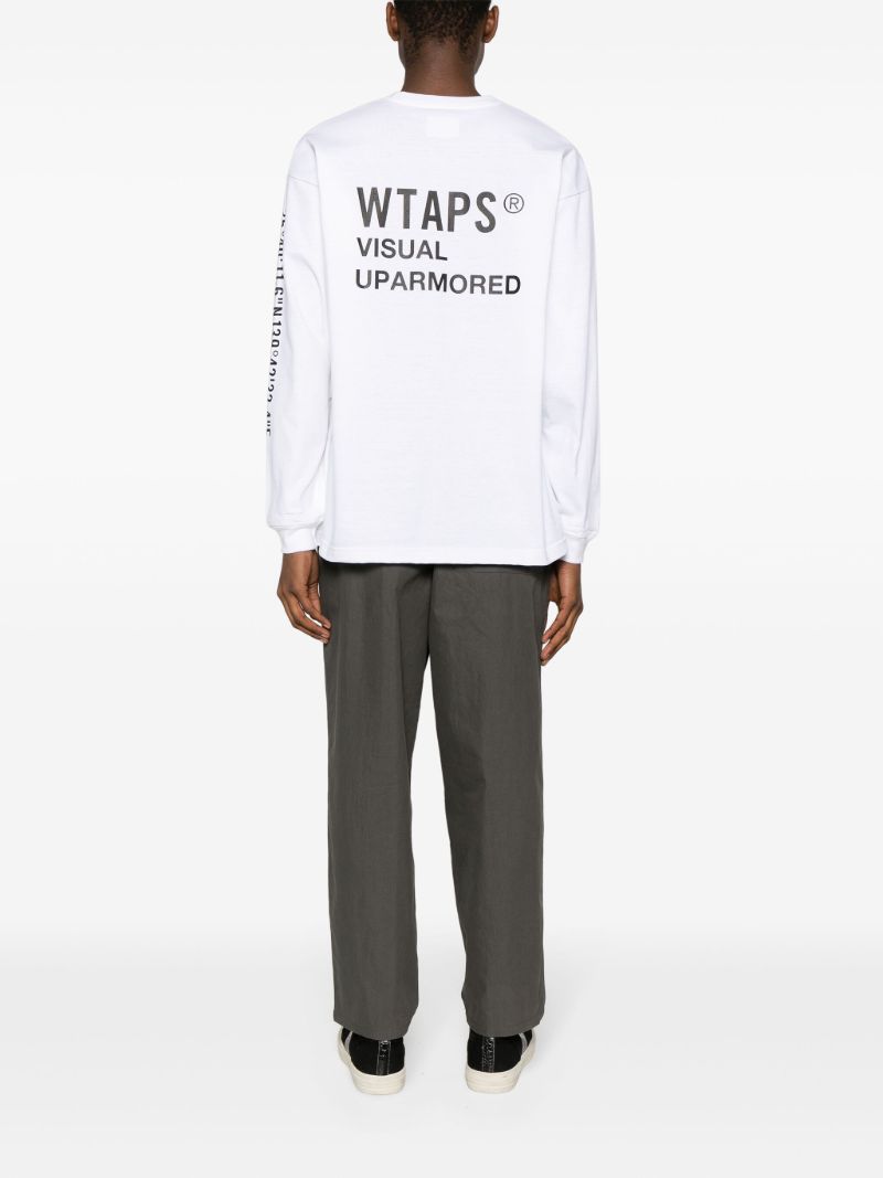 White Cut&sewn Cotton T-shirt