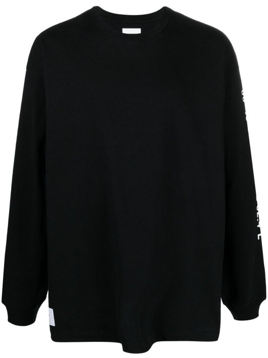 Black Logo-print Cotton Sweatshirt