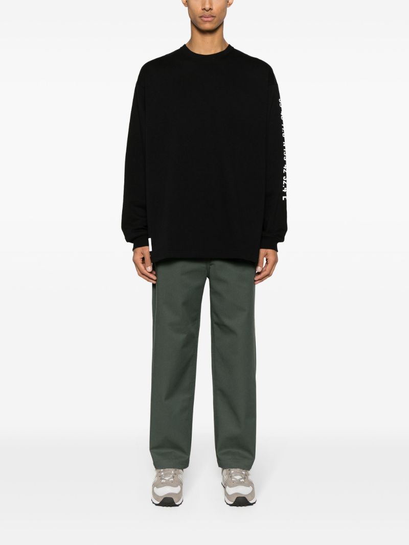 Black Logo-print Cotton Sweatshirt
