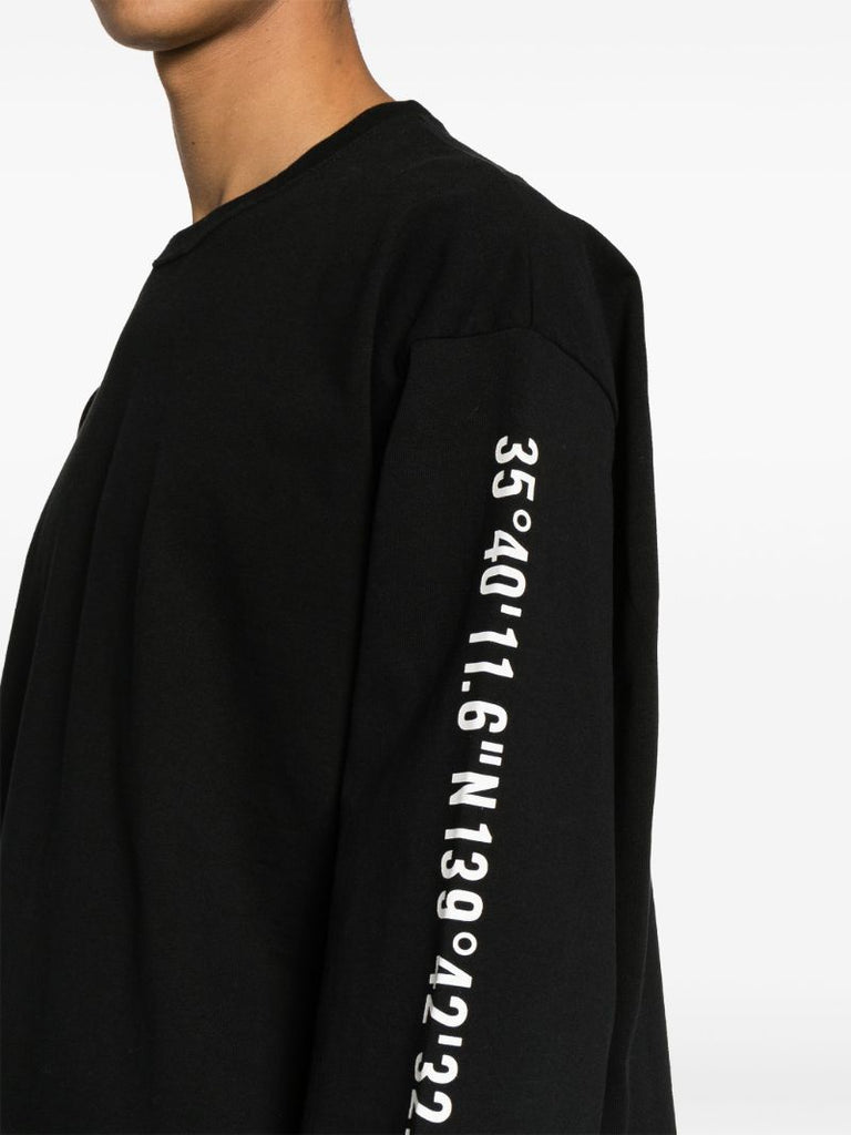 Black Logo-print Cotton Sweatshirt