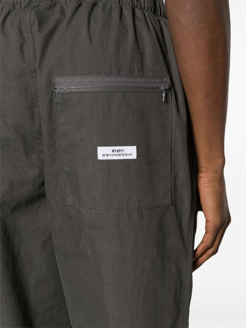 Grey Buckled Tapered Trousers