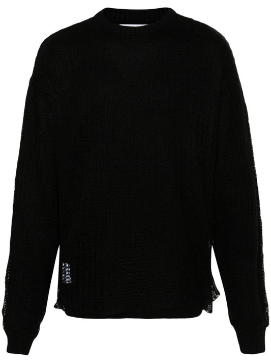 Black Obsvr Distressed Sweater