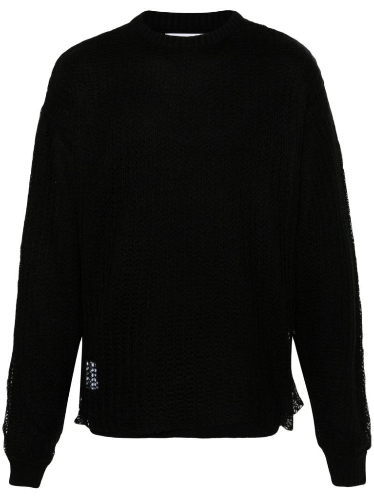Black Obsvr Distressed Sweater