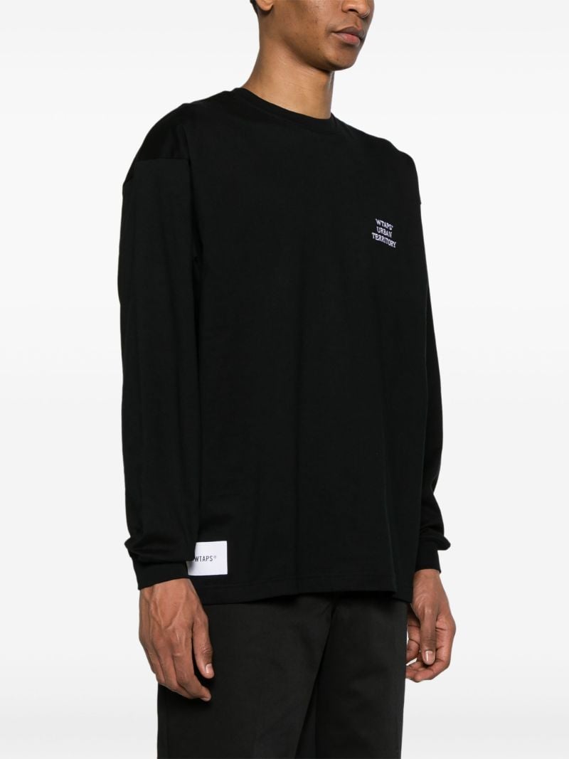 Black Logo-embroidered Sweatshirt