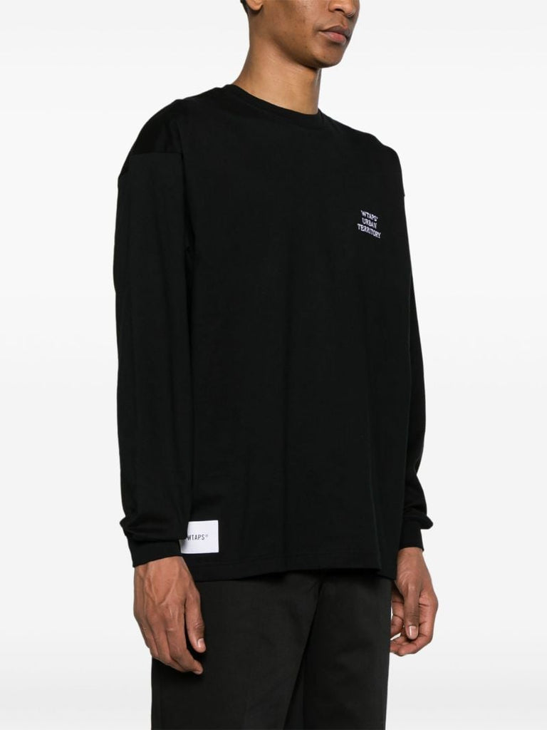 Black Logo-embroidered Sweatshirt