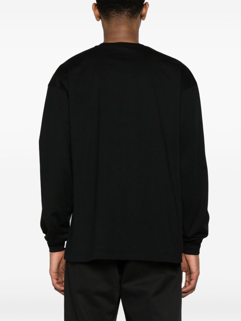 Black Logo-embroidered Sweatshirt