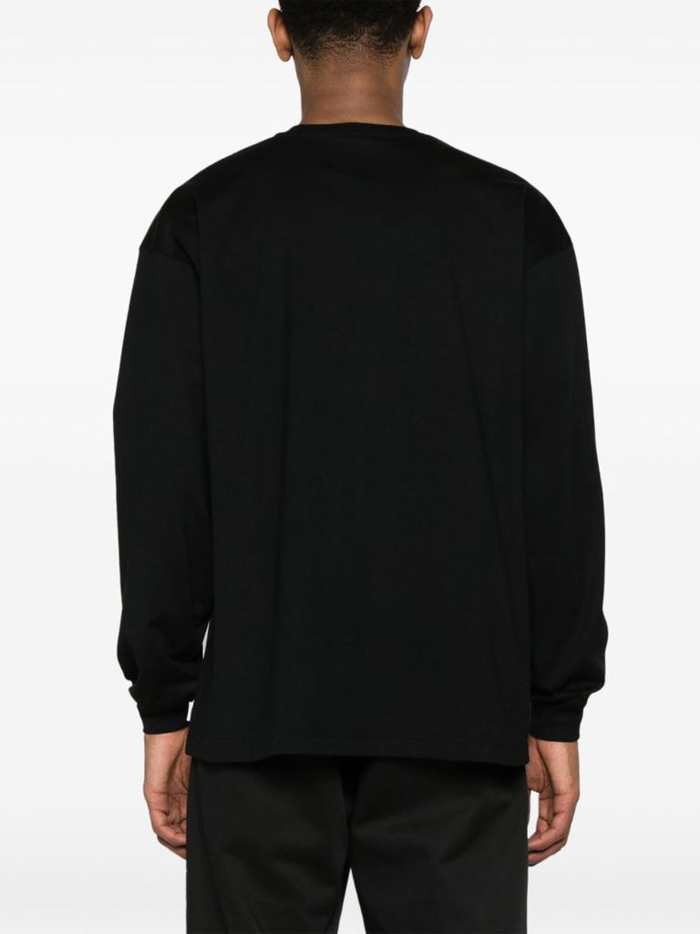 Black Logo-embroidered Sweatshirt