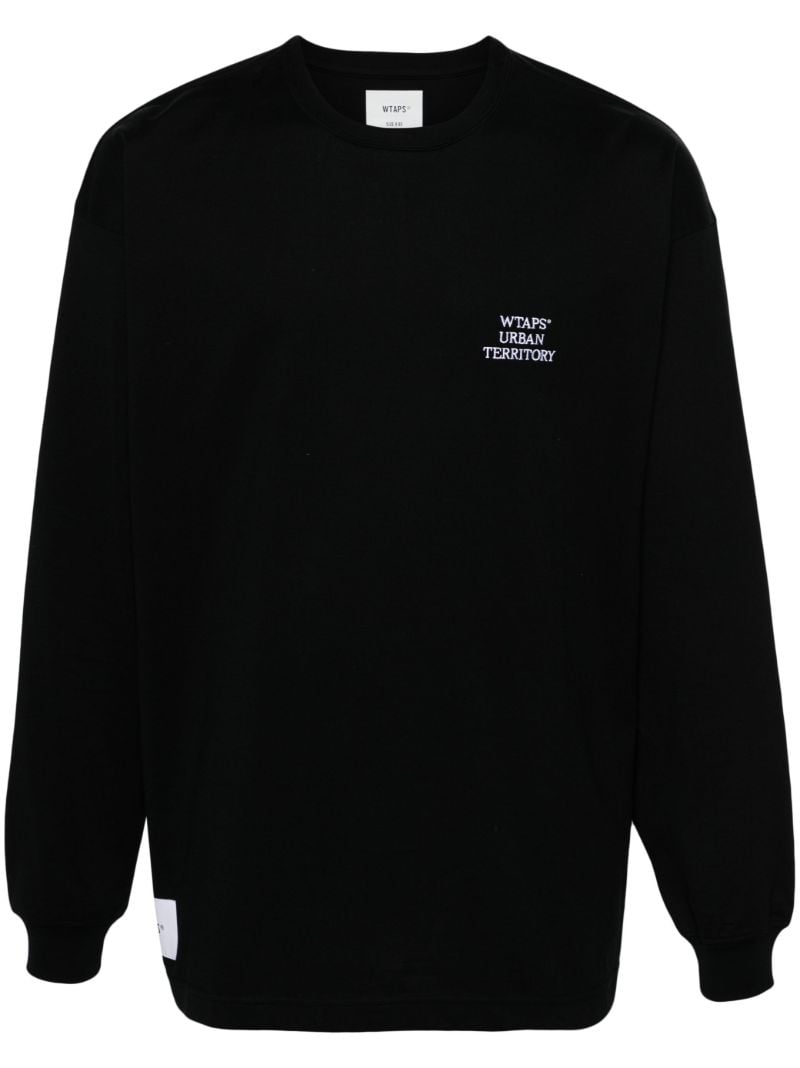 Black Logo-embroidered Sweatshirt