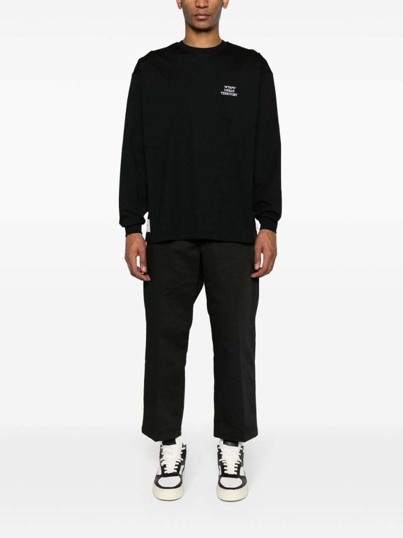 Black Logo-embroidered Sweatshirt