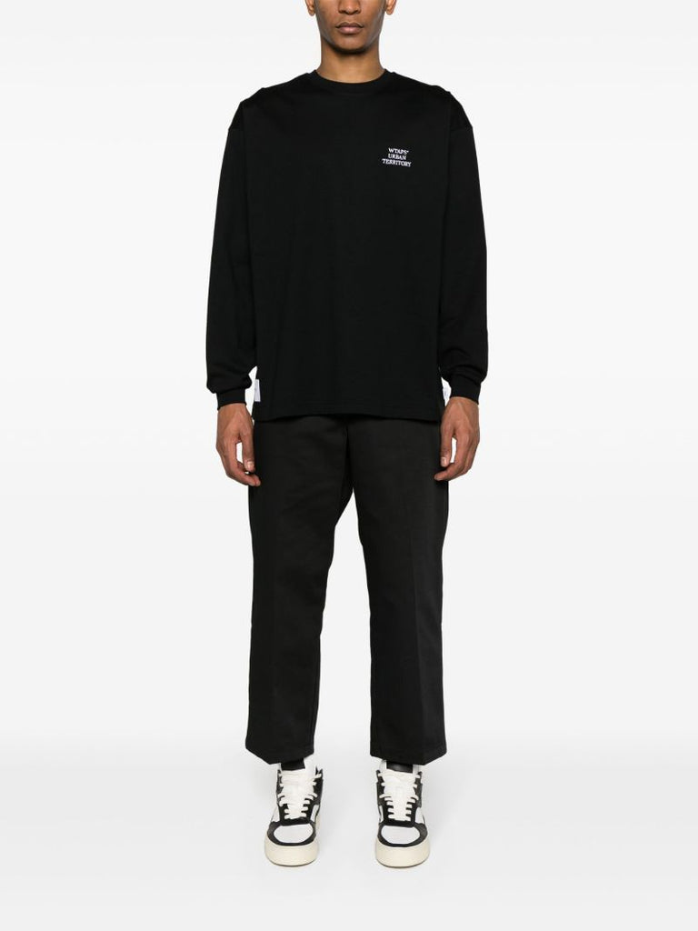 Black Logo-embroidered Sweatshirt