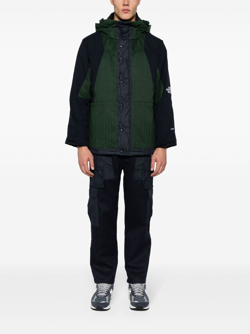 Blue Herringbone Cargo Pants