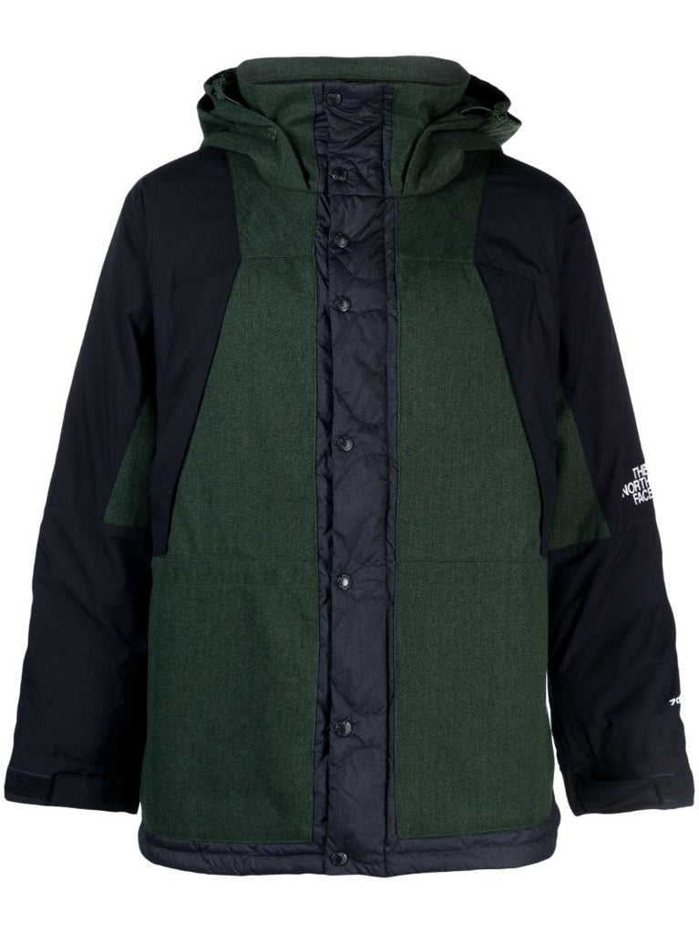 Green Hooded Herringbone Jacket