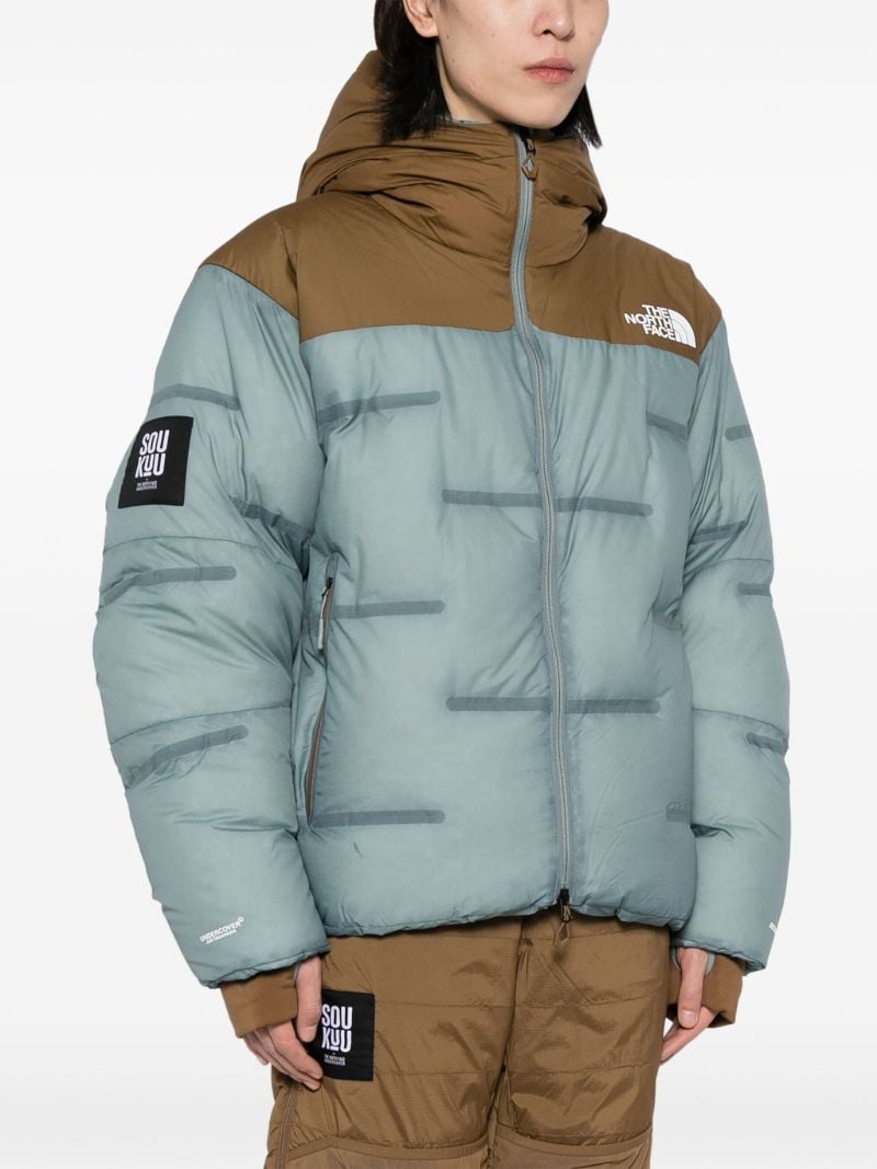 X Undercover Blue Cloud Down Nuptse Jacket
