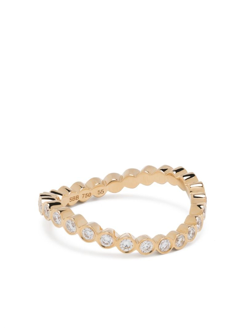 18kt Recycled Yellow Gold Courant D'ensemble Diamond Ring