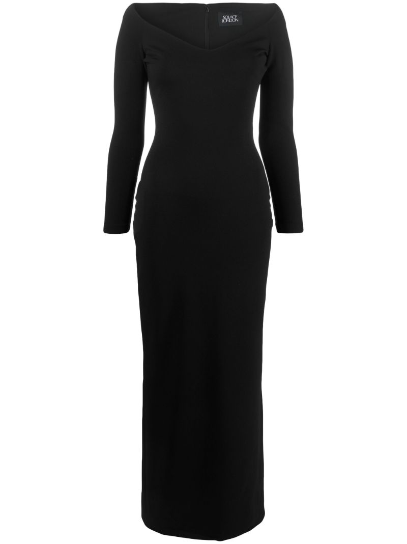Black Tara Off Shoulder Dress