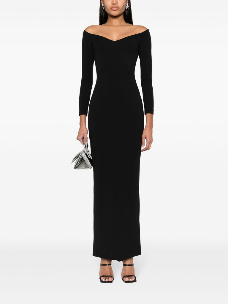 Black Tara Off Shoulder Dress