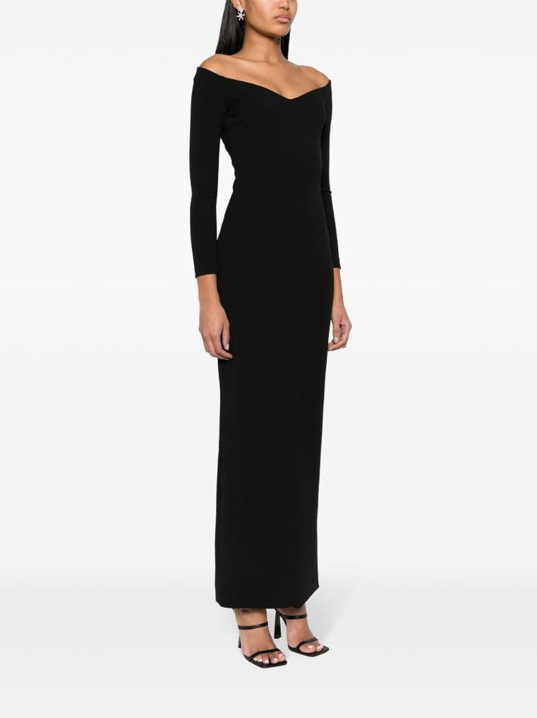 Black Tara Off Shoulder Dress