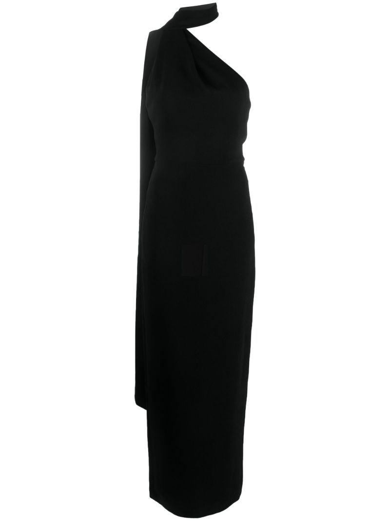 Black Demi One Shoulder Maxi Dress