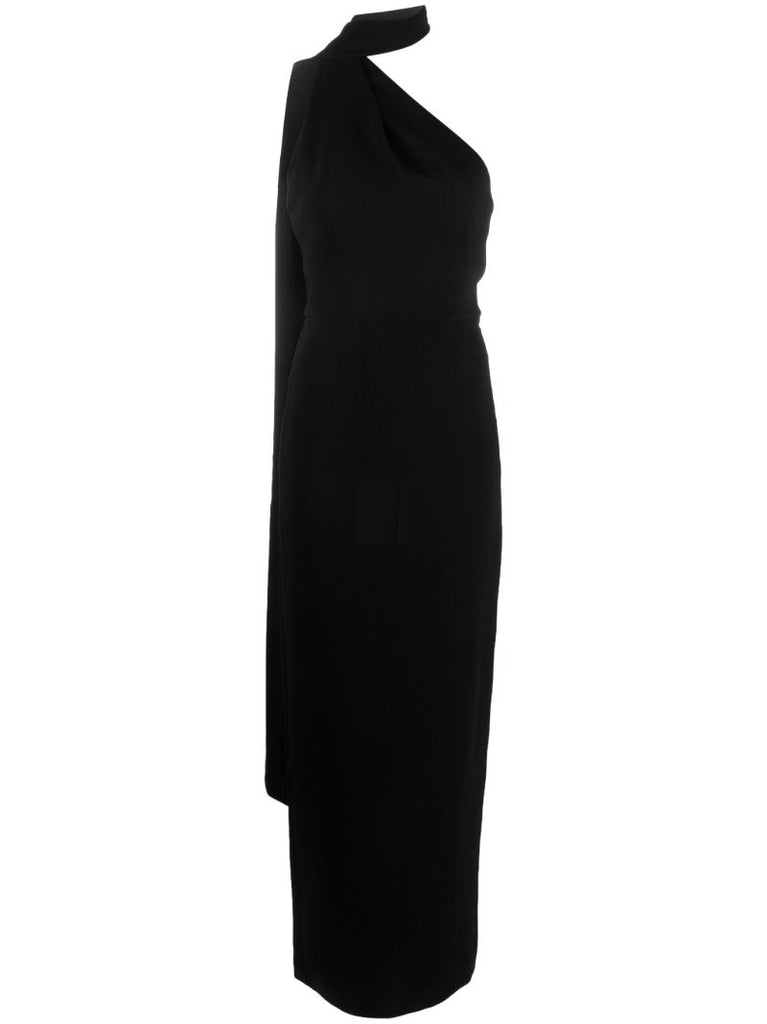 Black Demi One Shoulder Maxi Dress