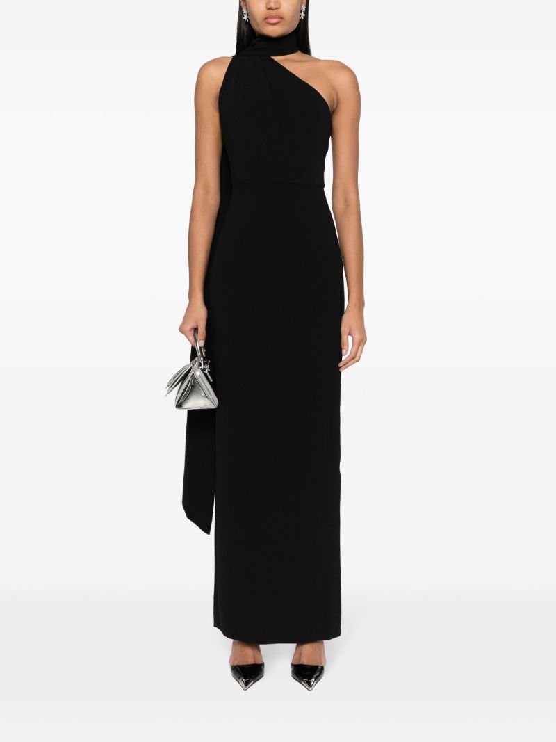 Black Demi One Shoulder Maxi Dress