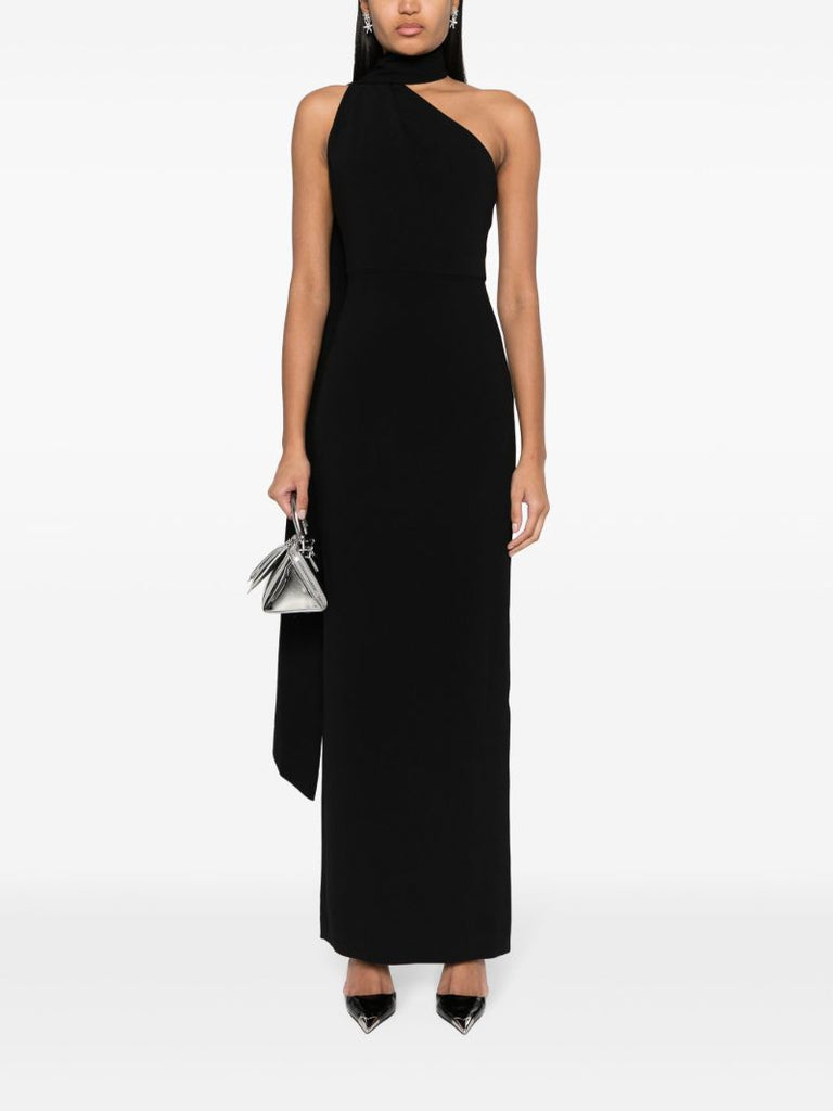 Black Demi One Shoulder Maxi Dress