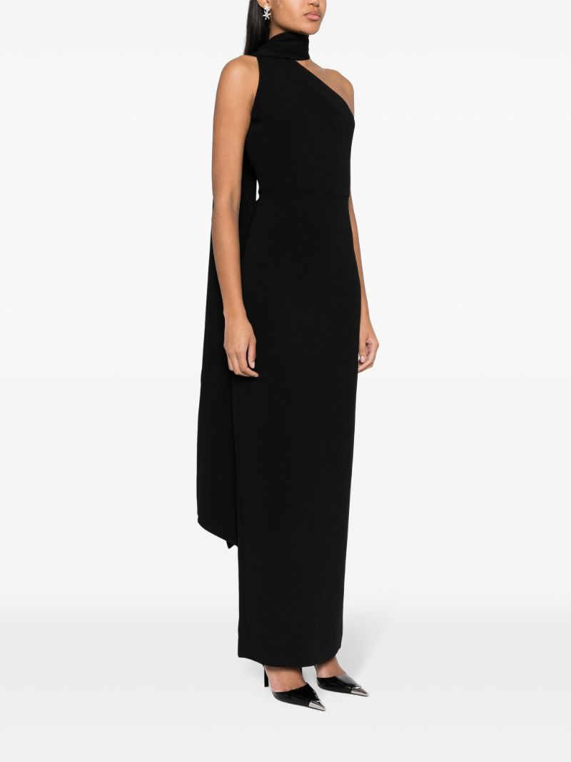 Black Demi One Shoulder Maxi Dress