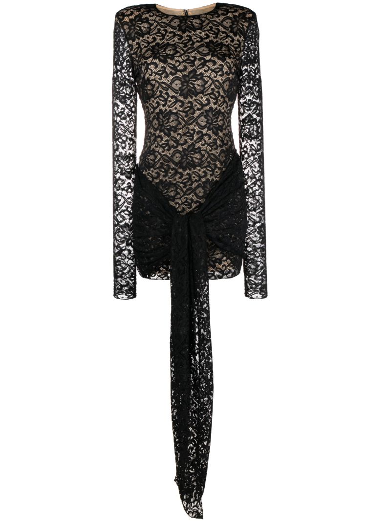 Black Lace Mini Dress