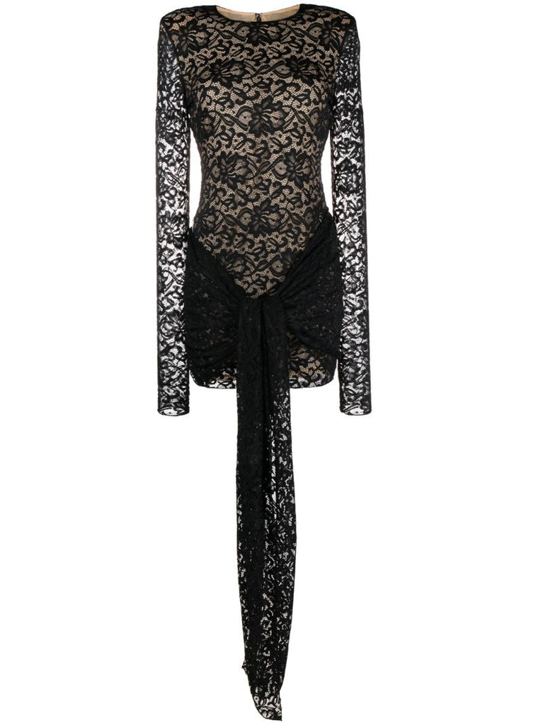 Black Lace Mini Dress