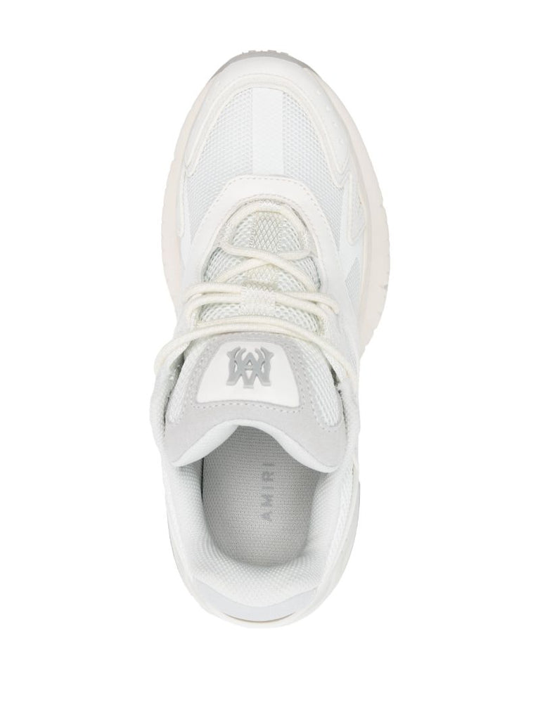 White Ma-runner Panelled Sneakers