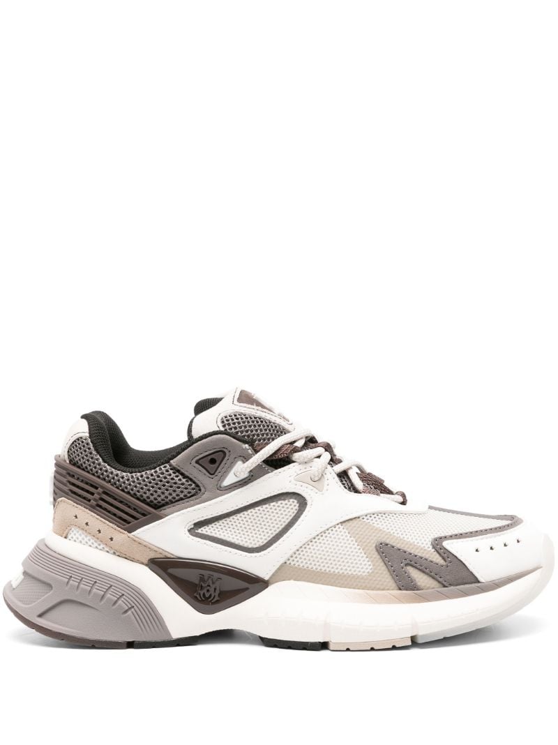 Grey Ma-runner Panelled Sneakers