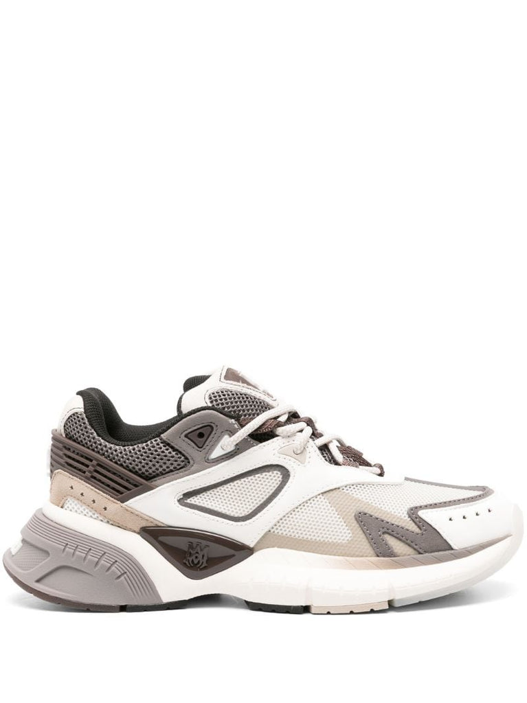 Grey Ma-runner Panelled Sneakers