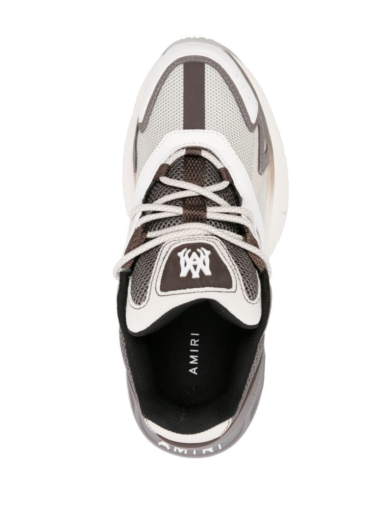 Grey Ma-runner Panelled Sneakers