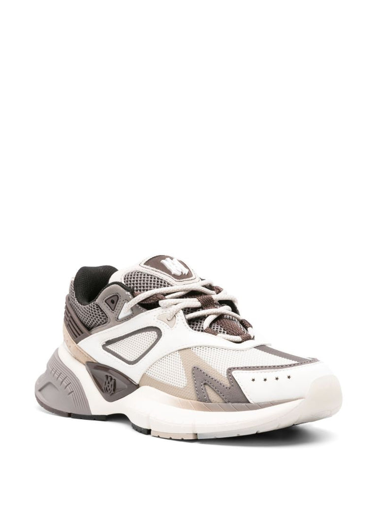Grey Ma-runner Panelled Sneakers