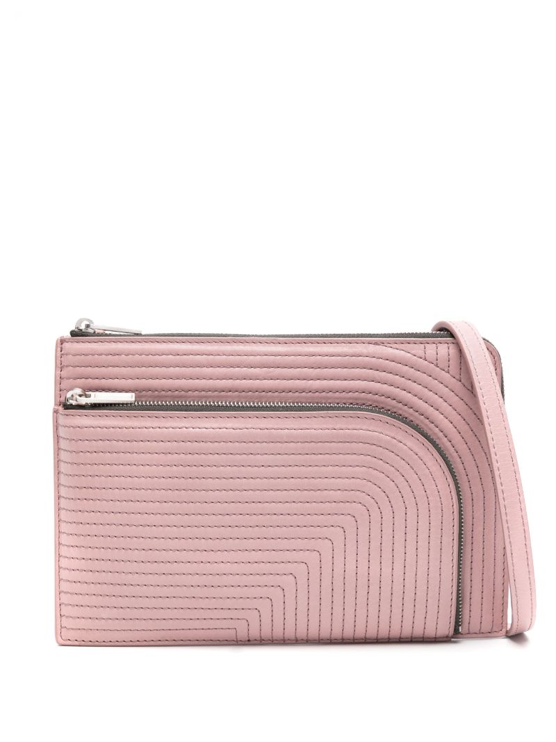 Pink Club Leather Cross Body Bag