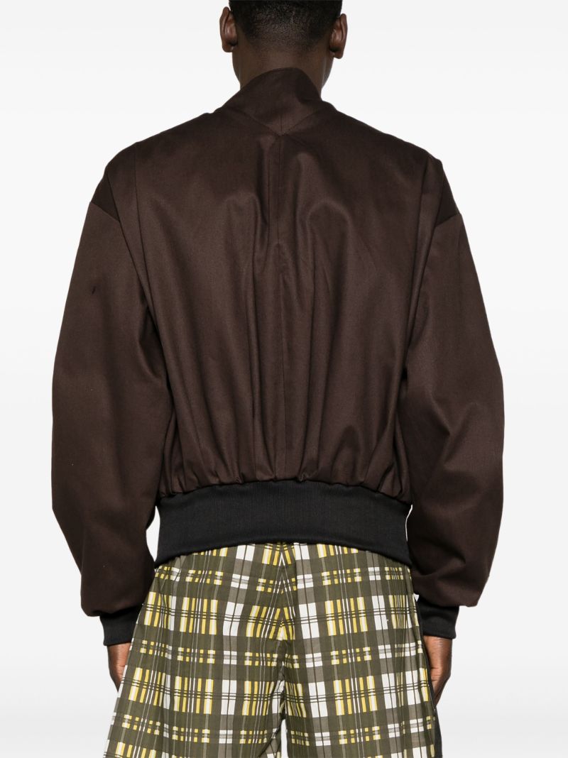 Brown Jukebox Twill Bomber Jacket