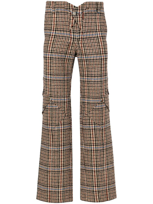 Brown Jukebox Mid-rise Straight-leg Trousers