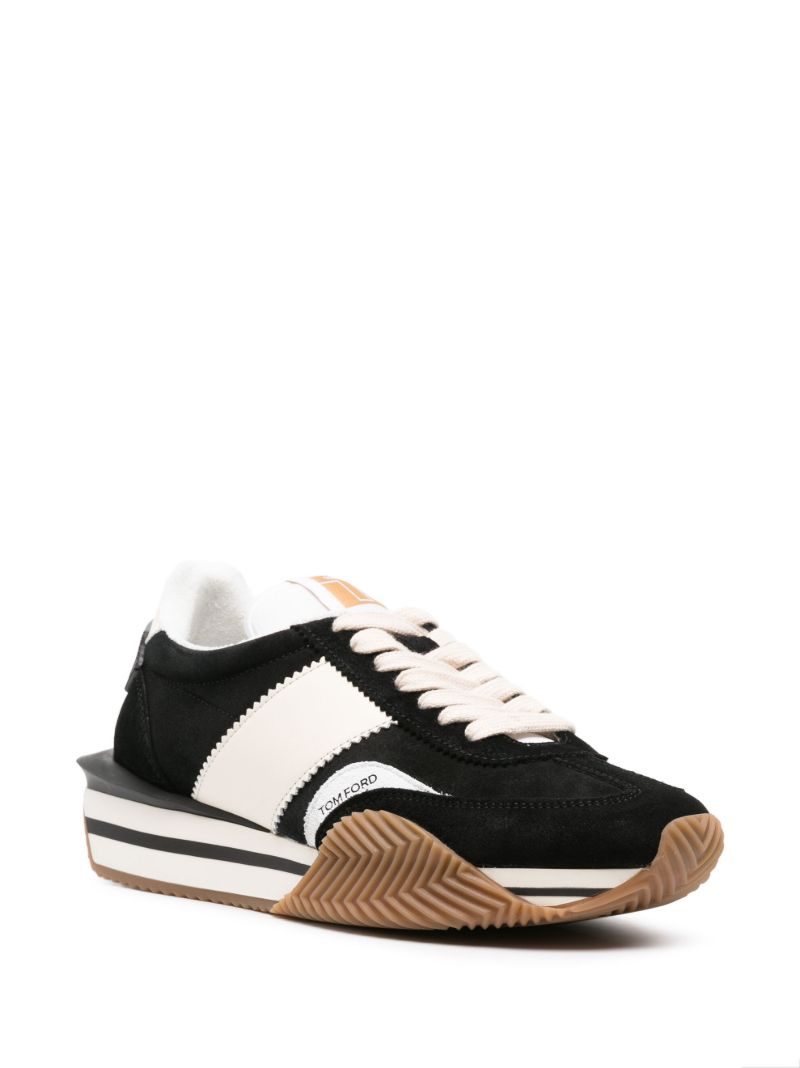 Black James Low Top Sneakers