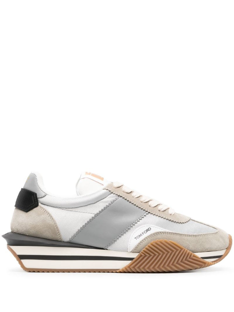 Grey James Low-top Suede Sneakers