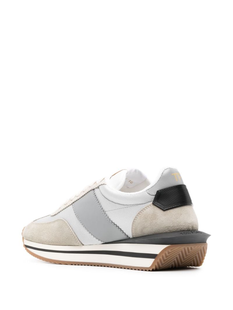 Grey James Low-top Suede Sneakers